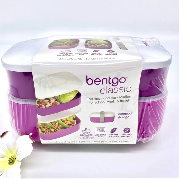 NWT Bentgo Classic Lunch Box, Purple - Picture 7 of 14